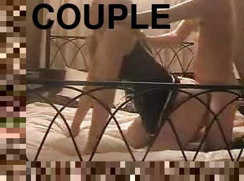Teen couple makes bedroom fuck film