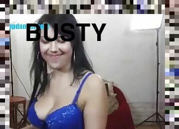 Busty TEEN shows off her big tits during lapdancing