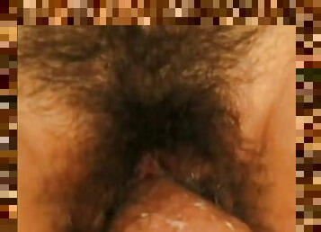 Sky Sarahy gets her bushy vagina fucked in close-up video