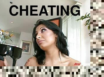 Intense and tattooed cheating MILF fucking her hardcore lover
