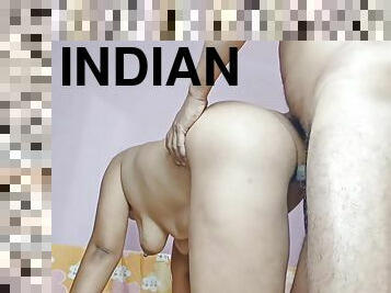 Desi Indian Bhabhi With Big Tits Giving Beautiful Blowjob And Titjob With Mouth Fuck