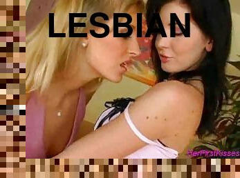 Young and sweet and having lesbian sex