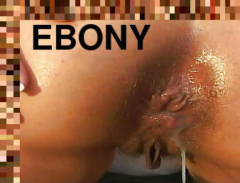Hardcore ebony is fucking in her big booty