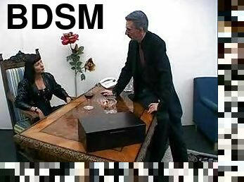 bdsm, slyna, smärta, bondage, brunett, små-bröst