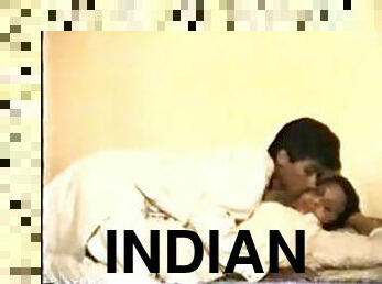 Indian couple fooling around in the bed