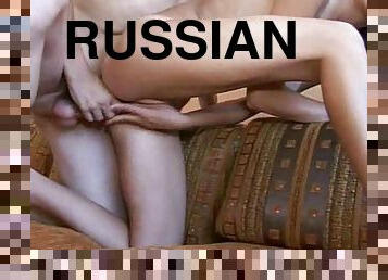 Sexy Russian teen with perky tits fucked
