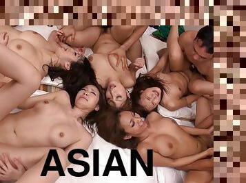 Crazy new year orgy with male and female pornstars