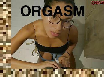 Fucked On The Bathroom Counter Until Deep Orgasm - Christina Rio