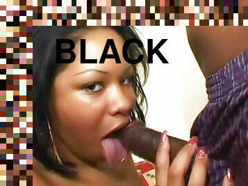Fat black girl sucks and fucks with her man
