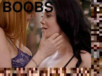 Boobs and pussy licking between Lauren Phillips and Noelle Easton