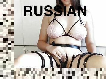 big tits of a Russian student are cool combined with a big ass and a delicious clitoris