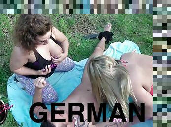 German outdoor amateur threesome ffm