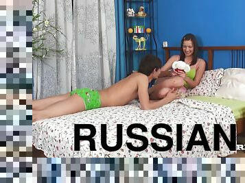 Cute Russian Amateur Gives Head and Gets Nailed