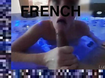 Salis Mon Visage Stp . Petite Pute Francaise Baisee Dans Un Jacuzzi. French Dirty Talk 