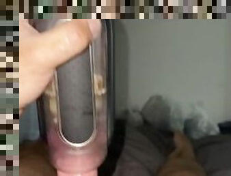 ** FIRST VIDEO ** Amateur Male Masturbation With Fleshlight