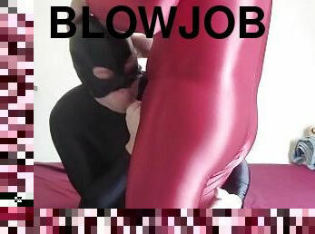 Bi Spandex Cocksucker: Blowjob Compilation