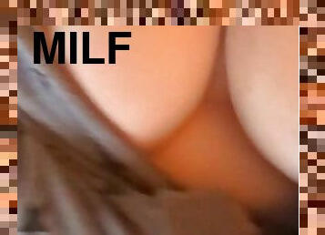 40DD MILF plays and spits on tits while dirty talking