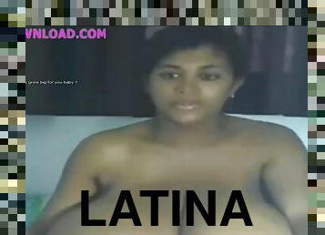 Latina with giant tits