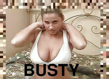 Busty Anna Nikova sucks cock and gets tits fucked