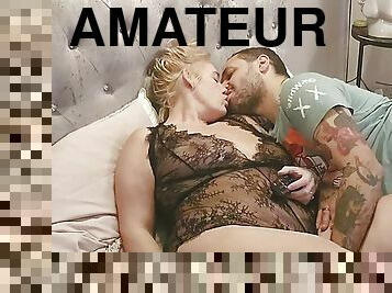 gros-nichons, masturbation, chatte-pussy, femme, amateur, milf, maison, maman, couple, doigtage