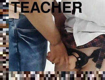 He breaks his teacher&#039;s ass with his new toy