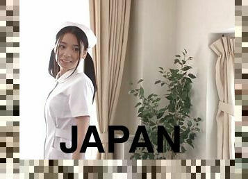 Japanese kinky nurse fucked by a patient on her first day on the job