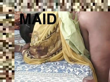 Giving My Horny Maid A Nice Juicy Fuck While My Wife Is In The Kitchen, With Audio 15 Min