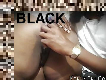 Black ass hard toyed