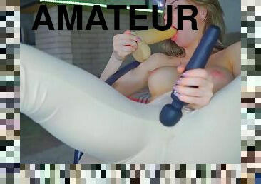 Sexy hottie Anetta Keys enjoys solo masturbation with a toy