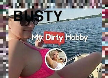MyDirtyHobby - Busty Blonde Barbie_Brilliant Goes For A Boat Ride & Gets 4 Orgasms And A Facial