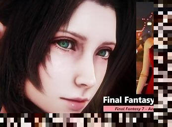 Final Fantasy 7 - Aerith × Red Dress × Footjob