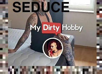 MyDirtyHobby - Naughty Tattooed Woman Valery_Venom Seduces A Customer To Drill Her Wet Pussy