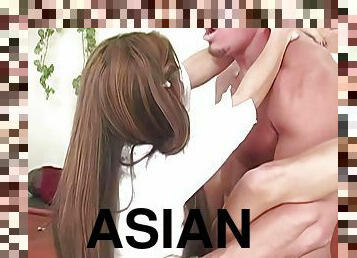 asiático, velho, cona-pussy, chupanços, hardcore, estrela-porno, fudendo, 18-anos, doce, mais-velho