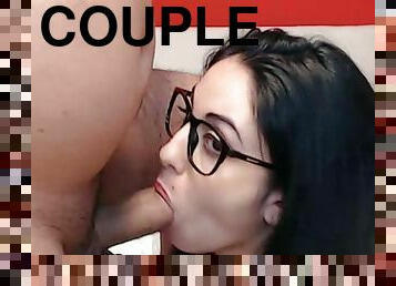 Nerdy Chick is an Amazing Cock Sucker