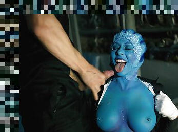 Rachel Starr is a blue lady fucked well by a horny lover