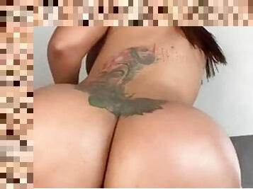 Latina riding a long dildo with her ass - Ks