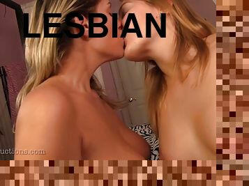 Lesbians kissing