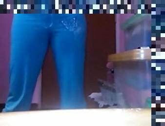 Melayu girl shows her perky ass on web cam