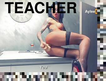 I Am Making Sure My Teachers Cock Is Satisfied And My Pussy Is Fed