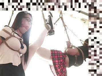 Chinese Bondage 2 Suspended Together