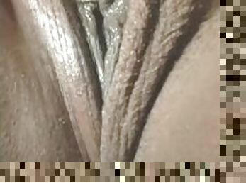 Big clit masterbation up close wet pussy