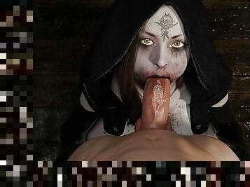 Resident Evil therem spooky vampire blowjob