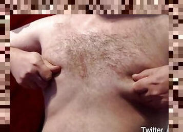 BDSM bear twists nipples hard and shows ass