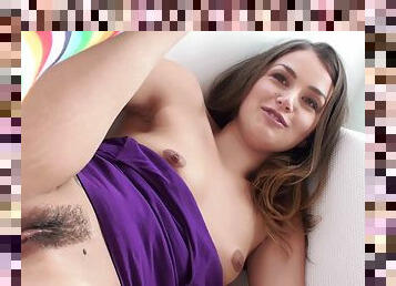 Beauty Allie Haze has a cute beaver that is getting more and more wet