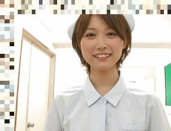 Nasty Japanese Nurse Sucking Three Dicks in the Hospital