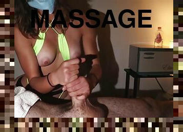 Massaging Bitch Loves Jerking Nice Knob After Raunch