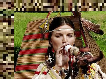 Native American Hotties Have A great Time Eaten One Another Out