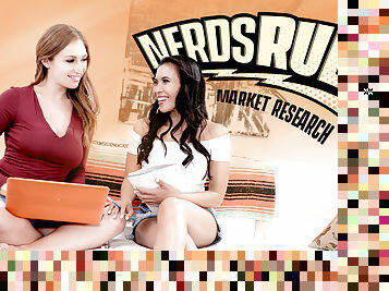 Skylar Snow & Jada Kai in Nerds Rule: Market Research