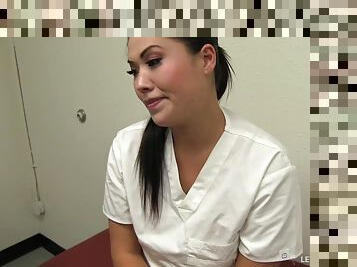 Seductive London Keyes grabs a huge throbber in the gloryhole and strokes it fiercely till it explodes its content