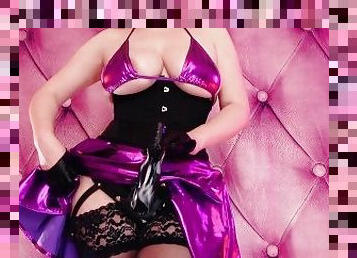 Sissification FemDom POV video: sexy MILF dirty talk and humiliation (Arya Grander) training sissy